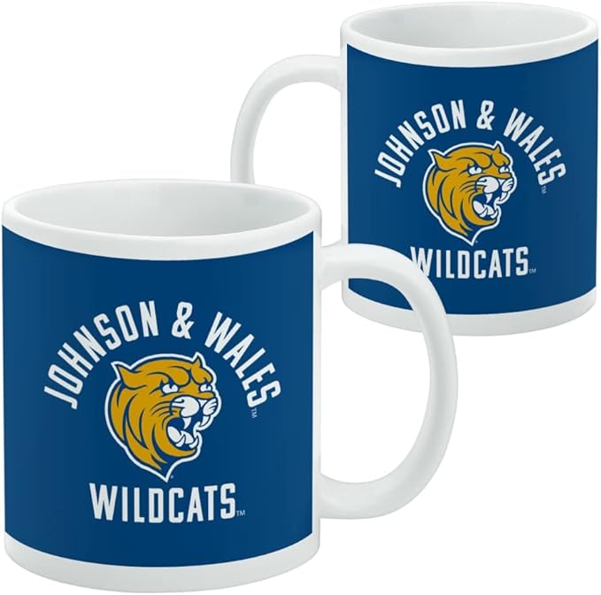 Johnson & Wales University Wildcats Logo Ceramic Coffee Mug, Novelty Gift Mugs for Coffee, Tea and Hot Drinks, 11oz, White