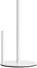 Paper Towel Holder White Kitchen Roll Holder, Paper Towel Holder for Kitchen Roll Organize, Countertop Roll Dispenser with Weighted Base