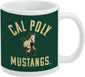 Cal Poly Mustangs Logo Ceramic Coffee Mug, Novelty Gift Mugs for Coffee, Tea and Hot Drinks, 11oz, White