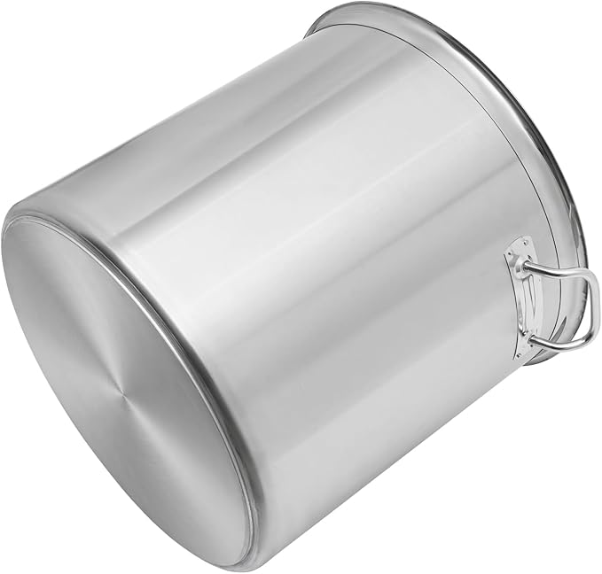 100 Quart Stainless Steel Pot with Lid, 19.7×19.7In Large Stock Pot, Stainless Steel Stockpot for Canteen, Breakfast Shop, Home, Restaurant