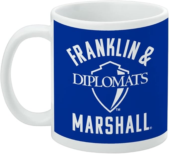 Franklin & Marshall College Diplomats Logo Ceramic Coffee Mug, Novelty Gift Mugs for Coffee, Tea and Hot Drinks, 11oz, White