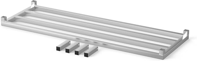 60" Long x 20" Wide | Height: 8" Off The Floor Aluminum Dunnage Rack | Storage in Restaurant, Kitchens and Garages and More!