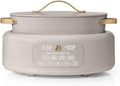 Beautiful 10-in-1 Electric Multi-Cooker, 6-Quart, Digital Display, Non-Stick Pot, One-Touch Control, 10 Cooking Functions (Porcini Taupe)