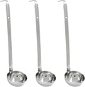Piutouyar 3 Pcs 3 oz Soup Ladle Set, Stainless Steel Ladle with Long Hooked Handles Kitchen Cooking Serving Ladle Accessories for Cooking Soup Sauce Stews