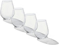 Made In Cookware - Stemless Crystal Wine Glasses - Set of 4 - Crafted in Germany - Lead-Free Crystal Glass
