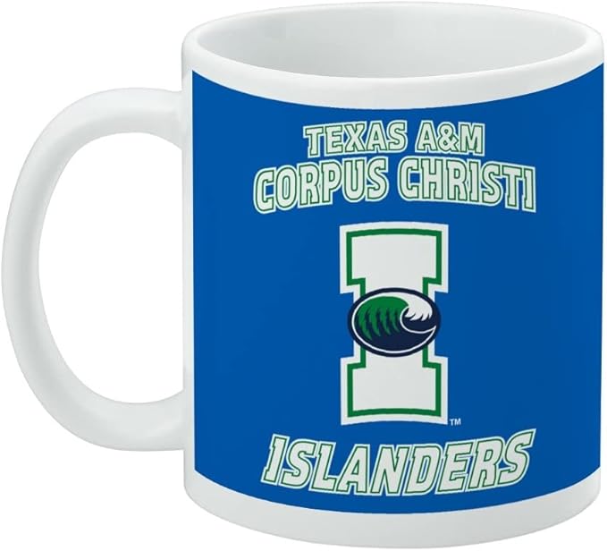 Texas A&M -Corpus Christi Islanders Ceramic Coffee Mug, Novelty Gift Mugs for Coffee, Tea and Hot Drinks, 11oz, White