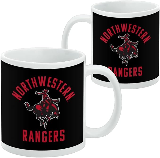 Northwestern Oklahoma State Rangers Ceramic Coffee Mug, Novelty Gift Mugs for Coffee, Tea and Hot Drinks, 11oz, White