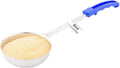 Restaurantware Met Lux 8 Ounce Portion Ladle 1 With Blue Handle Portion Serving Spoon - Does Not Corrode Dishwashable Stainless Steel Portion Control Serving Utensil Multipurpose