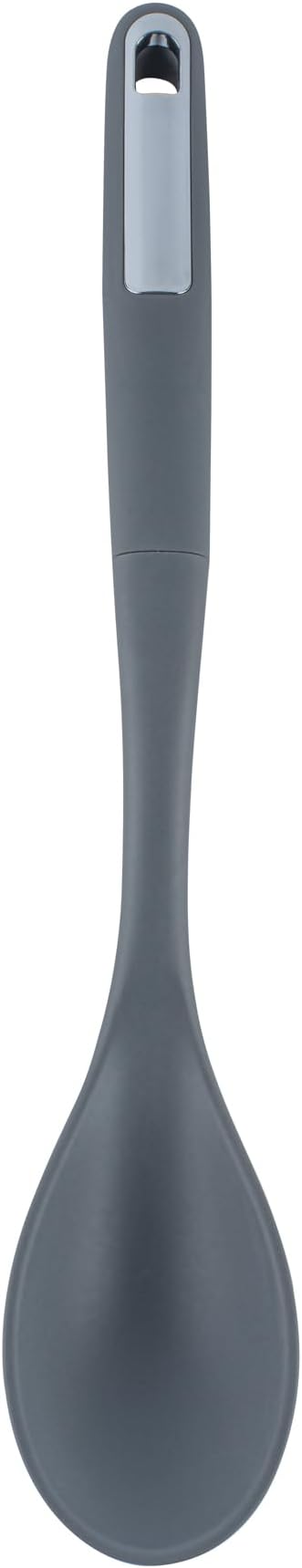 Restaurantware Silicone Utensil Set Pack of 1 Non-Slip Handle 6-Piece Kitchen Tool Set, Heat-Resistant Dishwasher-Friendly Cooking Accessories, Durable Gray Cooking Utensils