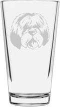 Romanian Mioritic Shepherd Custom Personalized Dog Themed Etched All Purpose 16oz Pint Glass