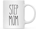 Andaz Press Simple Rustic Farmhouse Kitchen Decor 11oz. Ceramic Coffee Tea Mug Gift, Step Mom, 1-Pack