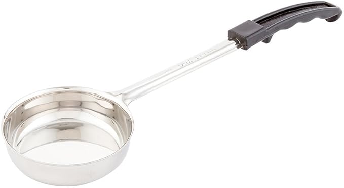 Restaurantware Met Lux 6 Ounce Portion Ladle 1 With Black Handle Portion Serving Spoon - Does Not Corrode Dishwashable Stainless Steel Portion Control Serving Utensil Multipurpose