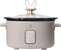 Beautiful 6 Qt Programmable Slow Cooker by Drew Barrymore -5 Preset Cooking Functions, Digital Countdown Timer, Dishwasher-Safe Parts and Cool-Touch Handles (Porcini)