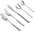 Silverware Set for 4,20 Pieces Forged Stainless Steel Flatware Set Cutlery Set,Heavy Duty and Modern Desgin,Fancy Tableware Cutlery Set for Home,Restaurant (Silver 20)