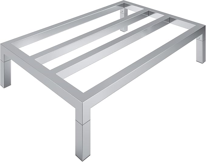 36" Long x 24" Wide | Height: 8" Off The Floor Aluminum Dunnage Rack | Storage in Restaurant, Kitchens and Garages and More!