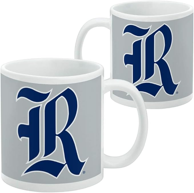 Rice University Owls Logo Ceramic Coffee Mug, Novelty Gift Mugs for Coffee, Tea and Hot Drinks, 11oz, White