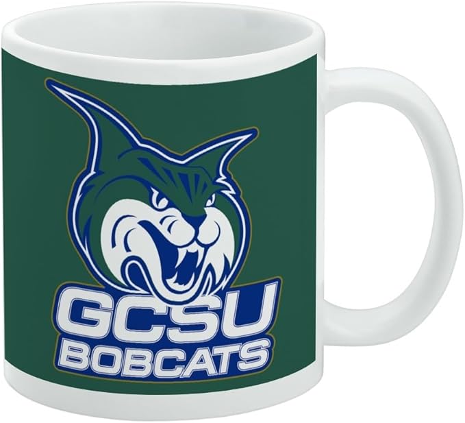 Georgia College Bobcats Logo Ceramic Coffee Mug, Novelty Gift Mugs for Coffee, Tea and Hot Drinks, 11oz, White