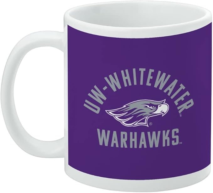 UW Whitewater Warhawks Logo Ceramic Coffee Mug, Novelty Gift Mugs for Coffee, Tea and Hot Drinks, 11oz, White