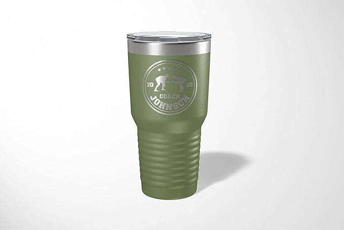 Wrestling Coach gifts, Tumbler, Coach tumbler, Wrestling gifts, Coach Beer glass, Coach gift, Coach gifts, Wrestling Coach (Wrestling Circle, Olive, Wrestling Hexagon 30oz Black)