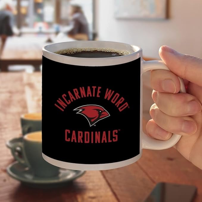 University of the Incarnate Word Cardinals Ceramic Coffee Mug, Novelty Gift Mugs for Coffee, Tea and Hot Drinks, 11oz, White