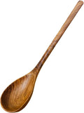 Black Walnut Wood Ladle, 13.58" Extra Long handle | Large Wooden Ladle for Soup, Pasta, Stirring, Sauces, Deep Wood Serving Spoon, Nonstick Solid Wood Kitchen Utensil, Cooking Spoon