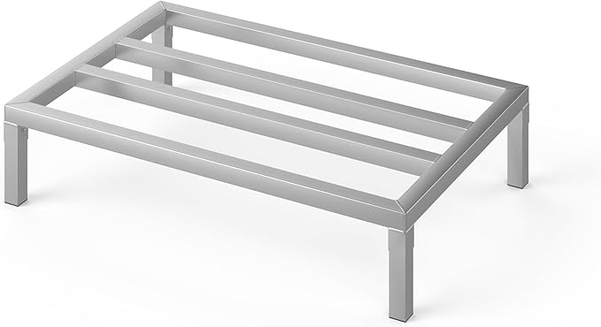 36" Long x 24" Wide | Height: 8" Off The Floor Aluminum Dunnage Rack | Storage in Restaurant, Kitchens and Garages and More!