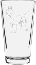 Chinese Chongqing Custom Personalized Dog Themed Etched All Purpose 16oz Pint Glass