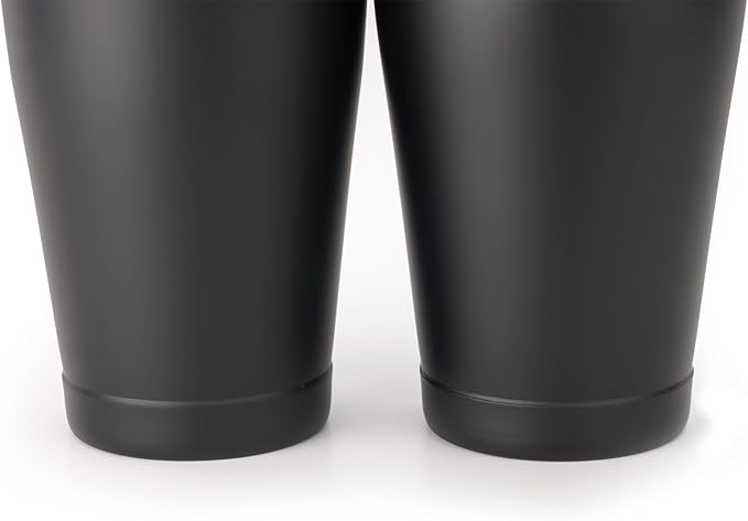 Barfly Shaker Cocktail Tin, Set (18 oz and 28 oz), Matte Black