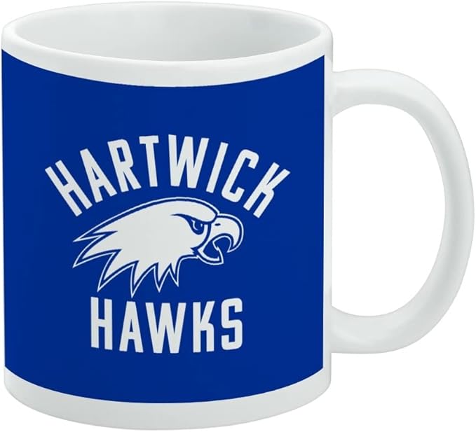 Hartwick College Hawks Logo Ceramic Coffee Mug, Novelty Gift Mugs for Coffee, Tea and Hot Drinks, 11oz, White
