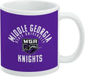 Middle Georgia State University Knights Logo Ceramic Coffee Mug, Novelty Gift Mugs for Coffee, Tea and Hot Drinks, 11oz, White