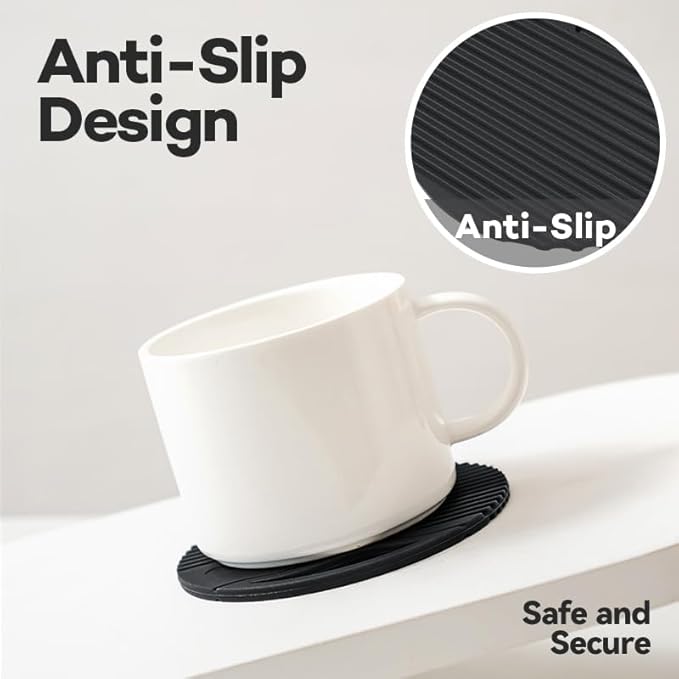 Silicone Trivets for Hot Dishes Heat Resistant Trivets for Hot Pots & Pans Multipurpose & Versatile Hot Pads for Kitchen & Countertop Table Coasters Set of 2