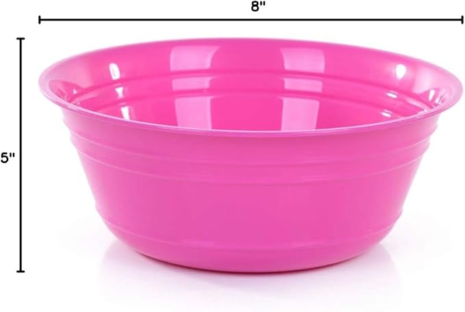 Mintra Home Snack Bowls (Large 2pk (4L), Fuchsia)