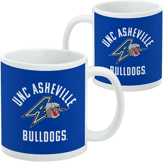 UNC Asheville Bulldogs Logo Ceramic Coffee Mug, Novelty Gift Mugs for Coffee, Tea and Hot Drinks, 11oz, White