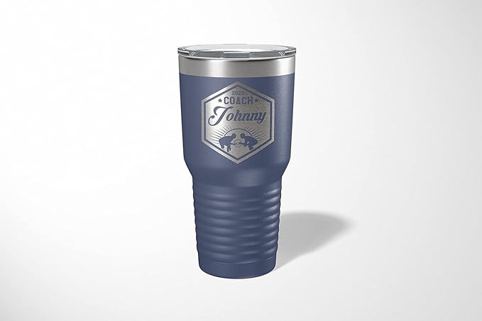 Wrestling Coach gifts, Tumbler, Coach tumbler, Wrestling gifts, Coach Beer glass, Coach gift, Coach gifts, Wrestling Coach (Wrestling Hexagon, Navy, Wrestling Hexagon 30oz Black)