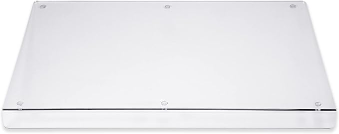 Cutting Board with Lip Edge – Clear Acrylic – Non-Slip – 20” x 16” – Countertop Protector for Chopping and Cutting Food