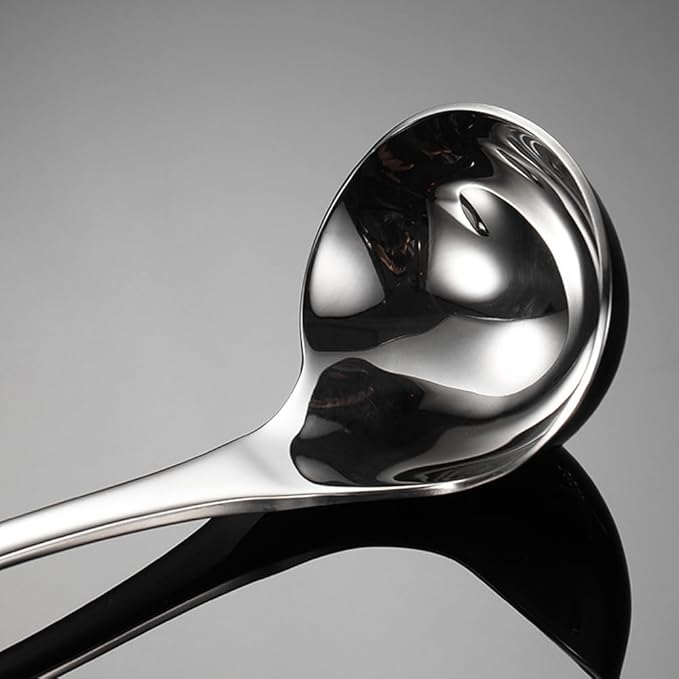 Small Gravy Ladle,Gravy spoon Heavy Duty 18/10 Stainless Steel 8.7-inch Ladle for Serving,Dishwasher safe,Silver,1Pack