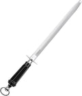 Honing Steel Professional Knife Sharpeners,10 inch Sharpening Steel Honing Rod,High Carbon Sharpening Rod, Fine Lines, High hardness,Wear Resistant, knife sharpening