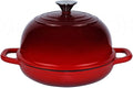 Dutch Oven for Bread Baking Bread Oven for Sourdough Bread Baking, Enameled Cast Iron Dutch Oven Pot with Lid 5 qt Cast Iron Bread Pan, Red