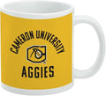 Cameron University Aggies Logo Ceramic Coffee Mug, Novelty Gift Mugs for Coffee, Tea and Hot Drinks, 11oz, White