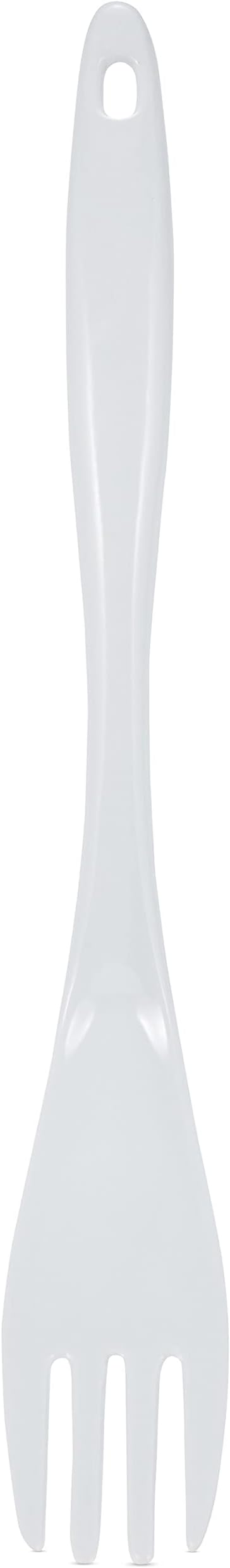 AME D'ESSENCE 12" Melamine Salad Turner White Durable and Versatile Kitchen Tool Perfect for Tossing Turning and Serving Salads or Pasta Scratch-Resistant and Non-Stick Surface Ergonomic Handle
