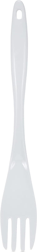 AME D'ESSENCE 12" Melamine Salad Turner White Durable and Versatile Kitchen Tool Perfect for Tossing Turning and Serving Salads or Pasta Scratch-Resistant and Non-Stick Surface Ergonomic Handle