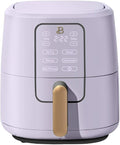 Beautiful by Drew Barrymore 6-Quart Digital Air Fryer, TurboCrisp Technology, Touch-Activated Display, 1750W, 90–400°F, Dishwasher-Safe Basket (LAVANDER)
