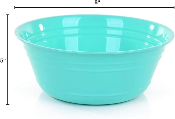 Mintra Home Snack Bowls (Large 2pk (4L), Teal)