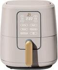 Beautiful by Drew Barrymore 6-Quart Digital Air Fryer, TurboCrisp Technology, Touch-Activated Display, 1750W, 90–400°F, Dishwasher-Safe Basket (PORCINI TAUPE)