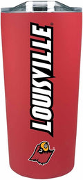 Campus Colors NCAA Stainless Steel Tumbler perfect for Gameday - 18 oz - Double Walled - Keeps Drinks Perfectly Insulated (Louisville Cardinals - Red)