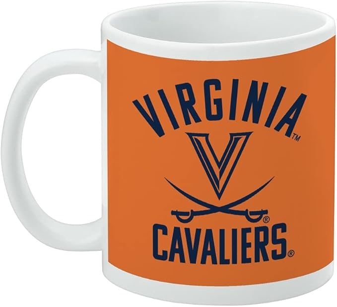 Virginia Cavaliers Ceramic Coffee Mug, Novelty Gift Mugs for Coffee, Tea and Hot Drinks, 11oz, White