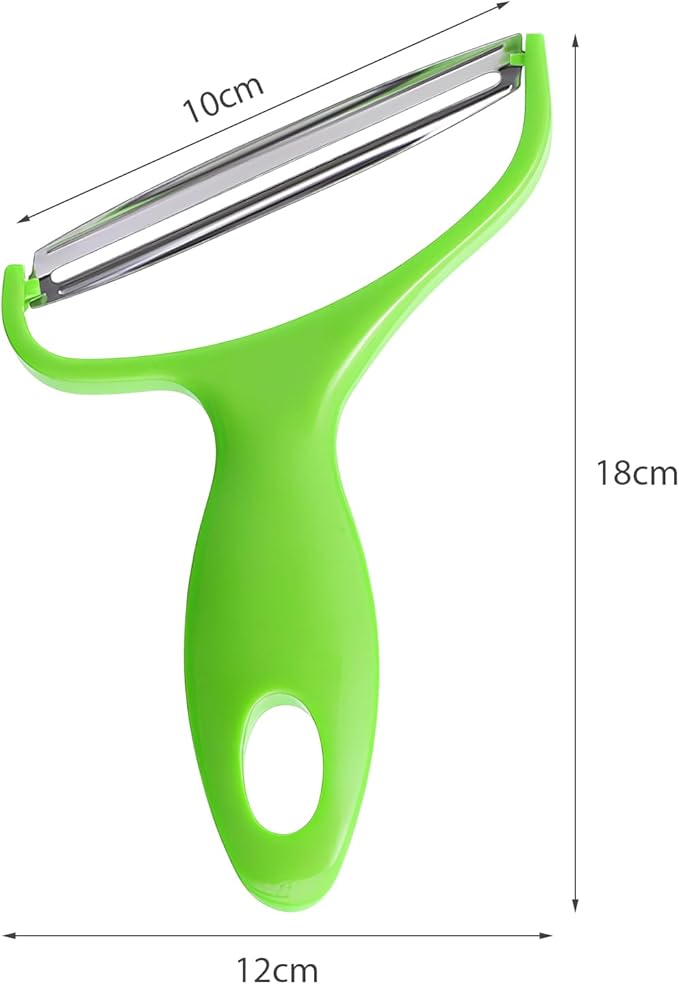 Upgrade 2 pack Veggie cabbage shredder for coleslaw stainless steel cucumber carrot Potato peeler grater slicer,Kitchen gadgets (green)