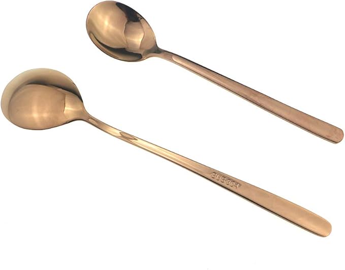 JASHII Mirror Polished Rose Gold 30-Piece SUS304 Stainless Steel Flatware Set,Silverware Set Dinner Knife Fork Spoon Dessert Fork Salad Spoon Service for 6