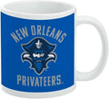 The University of New Orleans Privateers Logo Ceramic Coffee Mug, Novelty Gift Mugs for Coffee, Tea and Hot Drinks, 11oz, White