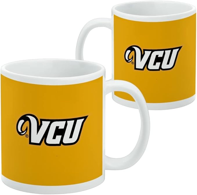 Virginia Commonwealth University Rams Logo Ceramic Coffee Mug, Novelty Gift Mugs for Coffee, Tea and Hot Drinks, 11oz, White